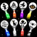 40 PCS Halloween Party Favors for Kids, Bulk Light Up Finger Lights Toys, Halloween Goodie Bag Basket Stuffers Treats Non Candy, Glow in the Dark Trick or Treat Toys, Classroom Prizes Gifts Supplies