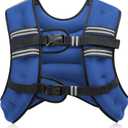 ZELUS Weighted Vest, 20lb Weight Vest with Reflective Stripe for Workout, Strength Training, Running, Fitness, Muscle Building, Weight Loss, Weightlifting, 20lb 