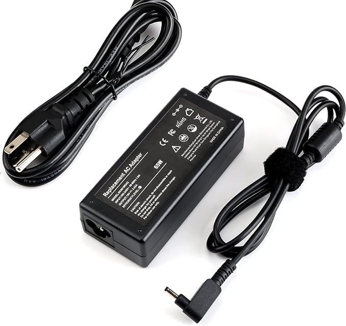 19V 3.42A 65W Laptop Charger Compatible with Acer Chromebook 11 R11 13 14 15 CB3 CB5 CB3-532 CB3-111 CB3-131 CB3-431 CB5-571 CB5-132T C720 C720P N15Q9 N15Q8 N16P1 A11-065N1A AC Adapter Power Cord