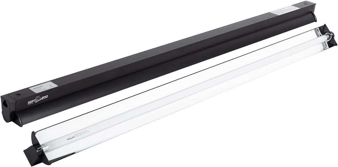 REPTI ZOO T5 HO UVB Lighting Combo Kit, Terrarium Hood Comes with Desert 10.0 UVB T5 Lamp (39W)