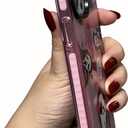 Cute Skull Skeleton Case for iPhone 16 Plus 6.7 inch, Scream Horror Movie Printed, Soft TPU Clear Kawaii Shockproof Cover for Women Girls Cool Funny Cartoon Halloween Phone Cases for iPhone 16 Plus