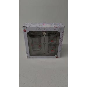 MIXING GLASS COCKTAIL 4 PACK SET CHERRY