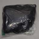 Kaneles Mens Short Black Straight Wigs Natural Middle Part Synthetic Hair Daily Cosplay Costume Fluffy Wig(Black)