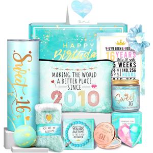 Sweet 16 Gifts for Girls, Gifts for 16 Year Old Girl,16th Birthday Gifts for Girls,16 Year Old Girl Birthday Gifts Ideas for Her, Daughter, Niece, Granddaughter, Sister, Bestie