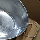 BARsics Large 6-Gallon Galvanized Tin Beverage Tub, 20x14x10 inches (Pack of 2)