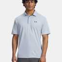 Under Armour Men's Tech Golf Polo (Large Tall, Blue)