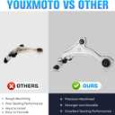 Front Lower Control Arms Fit for Nissan 3.5 3.5L Murano 2009 2010 2011 2012 2013 2014, Suspension Kits, Replace RK622157 RK622158-2pcs