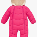 uideazone Baby Boys Girl Snowsuit Toddler Winter Coat Clothes 3-24M Infant Hooded Jumpsuit Newborn Romer Puffer (18M, Pink)