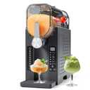 Slushie Machine No Ice Needed, Slushy Machine for Home, Frozen Drink Maker with 6 Preset Programs for Margaritas, Frapps, Milk Shake and More, LED Display, Auto Clean, Black, 1 Pack+6 Modes