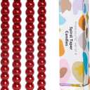 Red Tall Taper Candles Stick Dripless Unscented Dinner Spiral Candle for Holiday Wedding Party Wax Unscented Dinner Candle Dripless,Christmas Gift H 10 Inch, 4pcsRed-C