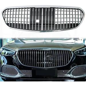 S Class Grill for Maybach Front Grille Compatible with Mercedes Benz W223 S450L S500 S580 S580e S650 S680 2022 2023 2024 W/ACC