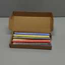 10 Inch Rainbow Spiral Taper Candles for Home Decoration, 12 Pack 6-Color Candlesticks for Dinner Party Wedding Holiday