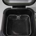 Chefman Fry Guy, The Most Compact & Convenient To Deep Fry Comfort Food, Restaurant-Style Basket With A 1.6-Quart Capacity, Easy-View Window & Adjustable Temp Control, Stainless - 1.5 Liter