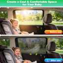 Car Window Shades for 2018-2024 Odyssey - Rear Side Window Sun Shade for Baby, Breathable Mesh Privacy Window Covers, UV Protection & Heat Insulation for Travel, Napping, Camping