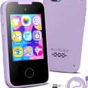 Kids Smart Phone Gifts for Girls 6-8 Year Old,Touchscreen Toy Cell Phone with Multi APPs 8G TF Card for Learning Play Christmas Birthday Gifts for Girls Age 3 4 5 6 7 8 9 (Purple)