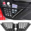 Door Storage Pockets Organizer Compatible with Ford Bronco 2026 2025 2024 2023 2022 2021, 2PCS Front Door Molle Panel Tray Boxes Interior Accessories