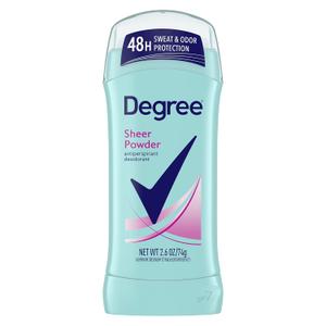 Degree Original Antiperspirant Deodorant 48-Hour Sweat & Odor Protection Sheer Powder Antiperspirant for Women 2.6 oz (Pack of 1)