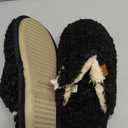 EverFoams Women's Fuzzy Slip-on Slippers Warm Cozy Soft Lightweight Memory Foam Indoor House Shoes (9-10)