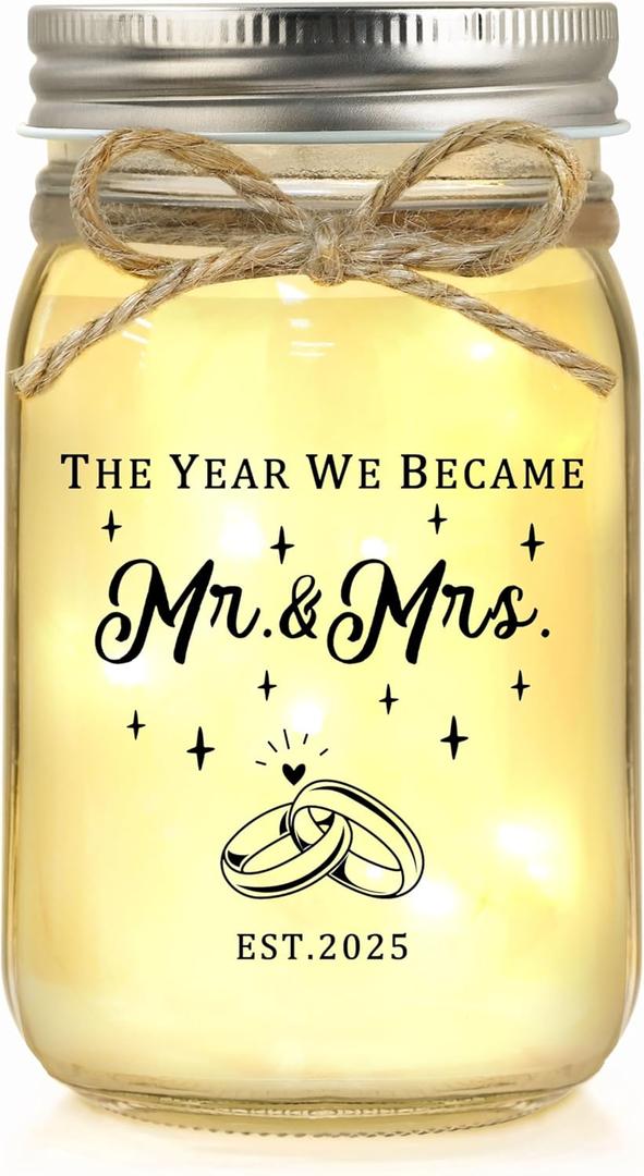 Wedding Gifts for Couples 2025, Bridal Shower Gifts, Engagement Gift for Couples, Wedding Decor, Mr & Mrs Gift for Newlyweds