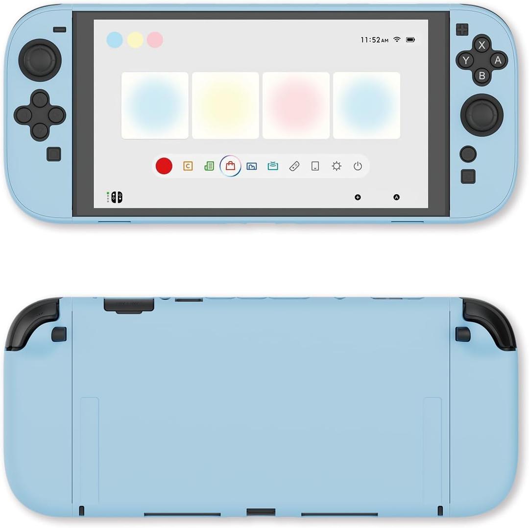 GeekShare Hard Case Compatible with Switch 2 (2025), Anti-Scratch Protective Cover for Switch Console and Grip Joy Controller, Blue