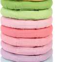 Gerrii 12 Pieces Classroom Floor Cushions with Handles Flexible Floor Seating Cushions Pillows School Chairs in Home School Classroom Kindergarten Daycare Nursery(Fresh Color,Round), Medium