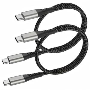 2FT USB C to USB C Cable, 2 Pack 60W/3A USBC to USBC Cable, Type C to Type C Charger Fast Charging Cable for Car, iPhone 17 16 15 Pro Max, Samsung Galaxy S25 S24 S23, iPad, MacBook, Pixel, Carplay