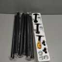 YaFex Heavy Duty Curtain Rods 32-150 Inch, 1 Inch Adjustable Black Curtain Rod for Windows, Extra Long Window Treatment Rods with Aluminium Finials, Easy Installation