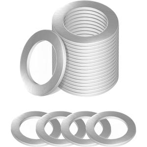 2 x 20pcs Oil Drain Plug Gasket Washer Crush Seal,Car Accessories Oil Plug Gasket,Engine Oil Plug Crush Washers,Aluminum Crush Washer for Oil Change,Car Sealing Gaskets Rings,Replace#94109-14000