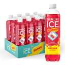 Sparkling Ice STARBURST Cherry, Zero Sugar Flavored Sparkling Water, with Vitamins and Antioxidants, Low Calorie Beverage, 17 fl oz Bottles (Pack of 12)