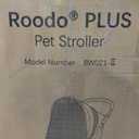 ROODO Escort 3 Wheel Dog Cat Pet Stroller for Small/Medium Dogs Cats Best Lightweight Foldable Portable Compact Jogger All Terrain Travel Pet Gear System Puppy Doggie Bunny Kitty Stroller(Grey)