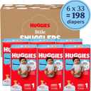 Huggies Little Snugglers Diapers Size 1, 198 Count (6 Packs of 33)