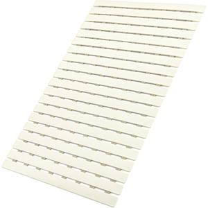 MBOSS Bath Tub Shower Mat Non Slip Bathtub Mats for Bathroom Shower Floor Mat Bath Mats for Shower Tub Anti Slip Shower Mat with Drain Hole and Large Suction Cups (Ivory White, 27.5 X 15.7 Inch)