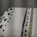 BESTSWEETIE 8x10 Area Rugs for Living Room Washable Moroccan Farmhouse Neutral Geometric Low Pile Non-Slip Soft Print Pattern Rug for Bedroom Kitchen Dining Room Entryway Black/Brown