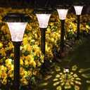 LAMTREE Solar Pathway Lights,6 Pack Solar Lights Outdoor Waterproof, Outdoor Solar Lights for Yard, Lawn, Patios, Garden, Landscape, Walkway, Driveway