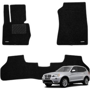 WENNEBIRD Carpet Floor Mats for BMW X3 2011-2017, 3Pc