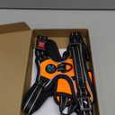 PHOEPET No Pull Dog Harnesses for Small Dogs Reflective Adjustable Front Clip Vest with Handle 2 Metal Rings 3 Buckles [Easy to Put on & Take Off] (S, Orange)