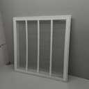 2424 Return Air Grille [Duct Opening Size] Return Vent Cover for Wall or Ceiling,Steel Return Air Grill Removable Face/Door for 1 inch Filters(24"W x 24"H [Duct Opening])