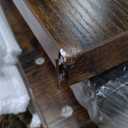 Tektalk Rotatable Corner Table Retro Desk Corner Computer Desk PC Laptop Study Table Workstation Home Office