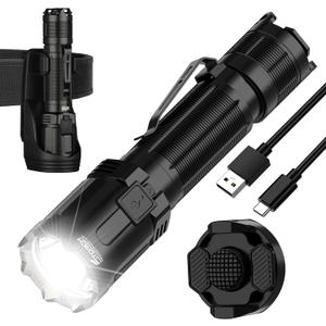 M30 Tactical Flashlight-3300 High Lumen Duty Belt Flashlight for Law Enforcement,Police EDC Flashlights with Holster Tactical Gear