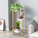 Wisuce Bamboo Plant Stands Indoor, 3 Tier Plant Stand Tall Corner Plant Stand Holder & Plant Display Rack for Outdoor Garden Indoor Home (3 Tier -1)