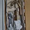 Delta Nicoli Brushed Gold Bathroom Faucet 1 Hole, Single Hole Bathroom Sink Faucet for Vanity, Push-Pop Drain Assembly, Champagne Bronze 15749LF-CZ