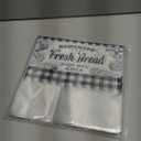 Containlol 50 Pack Bread Bags for Homemade Bread with Twist Ties, Clear Plastic Bakery Bags with Black Buffalo Plaid Design for Sourdough, Cookies, Rolls, Home Bakers Gift Packaging