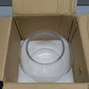 Craft And Party, Glass Bubble, 6" Height x 8" Width Glass Fish Bowl Vase, Bubble Bowl vase for Terrarium, Flower vase Centerpiece