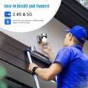 2 x 2K Light Bulb Security Camera,5G&2.4GHz WiFi 360 Motion Tracking, Color Night Vision, Alexa Compatible, Wireless WiFi Security Camera with Two-Way Audio, SD/Cloud Storage and Smart Alerts