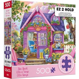 Ceaco - Chris Bigelow - She Shed - 500 Larger Sized Piece Jigsaw Puzzle