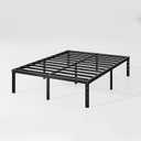 HLIPHA Metal Platform Bed Frame 12 Inch Tall,No Box Spring Needed,Full Size Bed with Heavy Duty Strong Support Slats,Easy to Assemble,Black