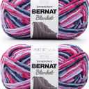 Bernat Blanket Tourmaline Yarn - 2 Pack of 300g/10.5oz - Polyester - 6 Super Bulky - 220 Yards - Knitting/Crochet