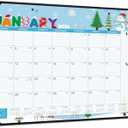 2026 Desk Calendar - Large Desk Calendar 2026, Jan.2026 - Dec.2026, 22" x 17", 2026 Calendar with Corner Protectors + Large Ruled Blocks, To-do & Notes, 12 Different Themes