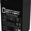 Mighty Max Battery ML4-6 - 6 Volt 4.5 AH, F1 Terminal, Rechargeable SLA AGM Battery