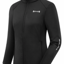 qualidyne Women's Cycling Jacket Windproof Thermal Winter Running Cold Weather Bicycle Biking Jacket Softshell Warm Small